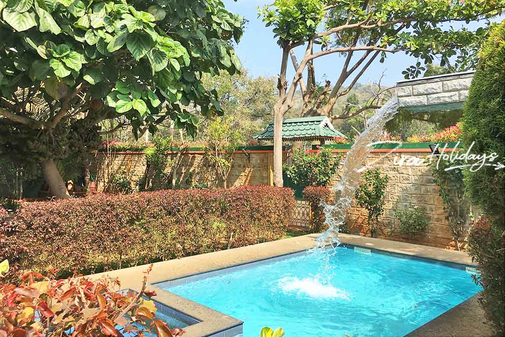 cottages with swimming pool in yelagiri
