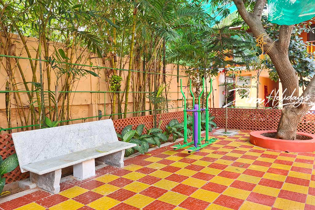 farm house with kids play area in ecr