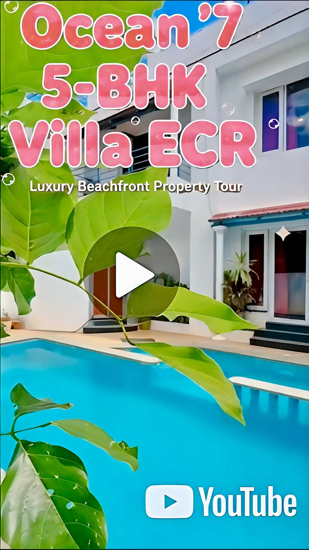 ocean 7 5bhk beach house for rent in ecr video