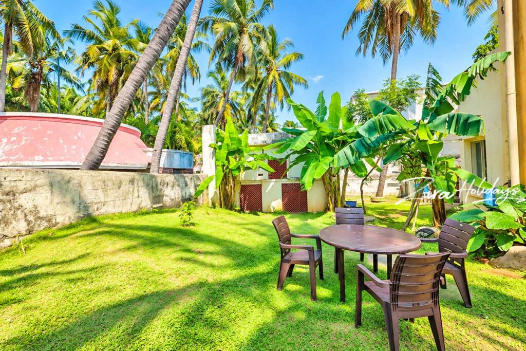 Zen Farm House ECR outdoor garden area
