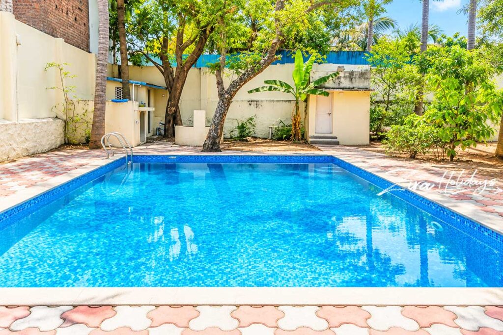 Beach house in Panaiyur ECR with private swimming pool