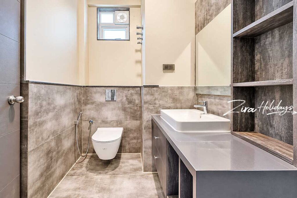 Bathroom interior at SS Luxe Villa ECR Chennai