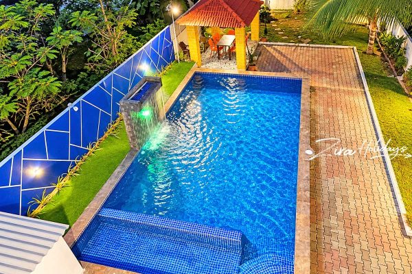 Private waterfalls villa in Perur ECR with swimming pool